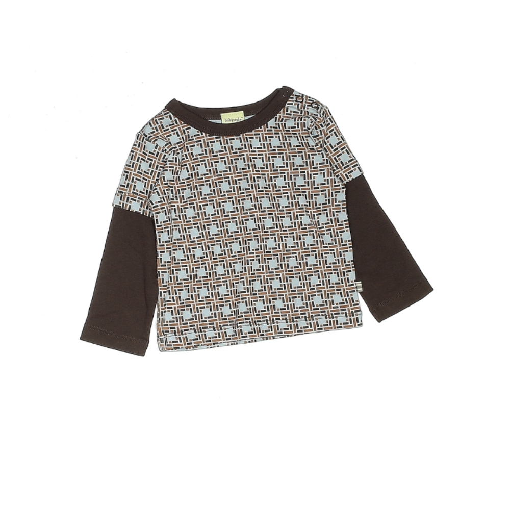 NWT Baby Style Brown Long sleeve shirt 6-12M